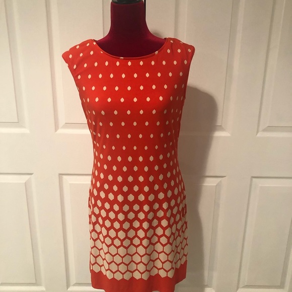Jessica Howard Beautiful sleeveless orange  dress/size 6 - Picture 1 of 4